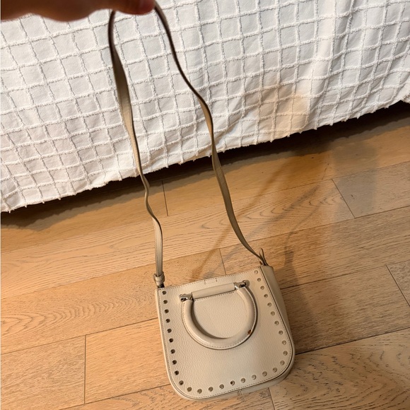 Reiss Mayfair Mini Leather Tote Bag with Stud Accents - Picture 4 of 8